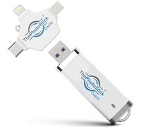 ThePhotoStick® Omni 64GB - Appareil sécurisé de sauvegarde et de transfert de photos et de vidéos | Connexion USB et multiport | Logiciel intégré | Mémoire portable | Stockage externe | Enregistrement