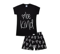ThePyjamaFactory Be Kind Love Courte Ensemble Pyjama pour Filles PJ's pour Enfants (10-11 Ans)