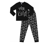 ThePyjamaFactory Be Kind Love Longue Ensemble Pyjama pour Filles PJ's pour Enfants (13 Ans)