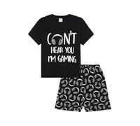 ThePyjamaFactory Garçon Can't Hear You I'm Gaming Court en Coton Pyjamas (13-14 Ans)