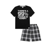 ThePyjamaFactory Garçon There's a 99% Chance I'm Hungry Court en Coton Pyjamas (12-13 Ans)