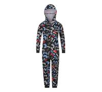 ThePyjamaFactory Grenouillère pour garçon avec manette de jeu vidéo Noir/bleu, bleu, 13-14 ans