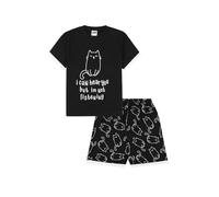 ThePyjamaFactory I Can Hear You But I'm Not Listening Cat Court Ensemble Pyjama pour Filles PJ's pour Enfants (12-13 Ans)