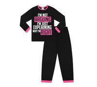 ThePyjamaFactory I'm Not Arguing I'm Just Explaining Why I'm Right Longue Rose Ensemble Pyjama pour Filles PJ's pour Enfants (15-16 Ans)