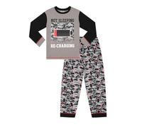ThePyjamaFactory Not Sleeping Recharging Long en Coton Pyjamas pour garçon (9-10 Ans)