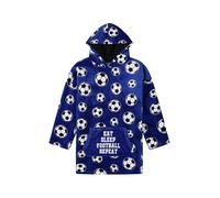 ThePyjamaFactory Sweat à capuche en polaire de luxe entièrement doublé pour garçons Eat Sleep Football Bleu, bleu, One Size