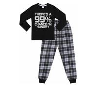ThePyjamaFactory There's a 99% Chance I'm Hungry Long en Coton Pyjamas pour garçon (14-15 Ans)