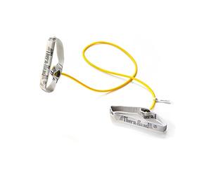 Thera-Band Tube élastique avec poignées Jaune clair 1,40 m