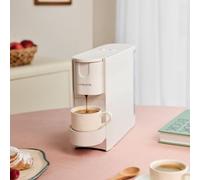 THERA EASY - Machine À Café Express À Capsules 20 Bars Avec Bac De Récupération Blanc Cassé