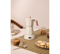 THERA MOKA ELECTRIC - Cafetière Italienne Électrique Avec Fonction De Maintien Au Chaud Blanc Cassé