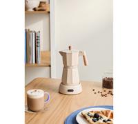 THERA MOKA ELECTRIC - Cafetière Italienne Électrique Avec Fonction De Maintien Au Chaud Sable