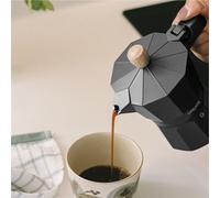 CREATE Cafetière italienne THERA MOKA RETRO Aluminium 6 tasses Noir