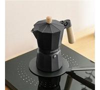 CREATE / THERA MOKA RETRO/Cafetière italienne avec adaptateur pour induction noire/Capacité de 9 tasses, 450 ml, compatible avec cuisinières à gaz, électriques, vitrocéramiques ou induction