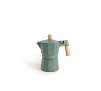 CREATE Cafetière italienne THERA MOKA RETRO aluminium 6 tasses soupape de sécurité vert sauge