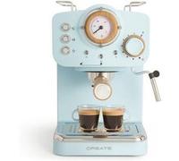 Thera Retro Matt - Cafetière Expresso Avec Finition Mate Bleu Pastel by CREATE