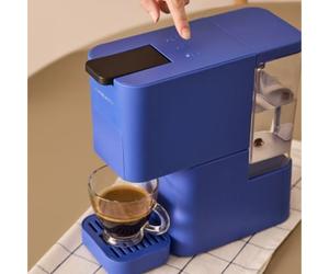 THERA STUDIO - Machine À Café Multi-capsules Expresso Et Café Moulu Bleu Cobalt