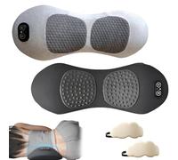 Theraback Lot de 2 masseurs de thérapie du dos 3 en 1 portables avec vibration, traction et chaleur, utilisation plug-in, convient pour le dos, le cou et les épaules