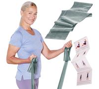 TheraBand 2,50 m dans un sac en polyéthylène avec instructions (français non garanti) vert | Bande de fitness | Bande de gymnastique | Bande élastique pour entraînement complet du corps | Bande de