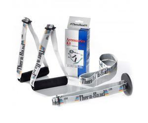 TheraBand - Accessories Set (2 Grips, 1 Door Anchor, 1 Assist) - black