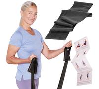 TheraBand Bande de résistance originale - 2,5 m - Pour entraînement complet du corps, force et flexibilité - Idéal pour la physiothérapie, le fitness et le sport - Noir