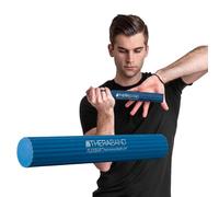 Theraband Bande d'exercice professionnel en latex Tube de résistance avec poignées pour Upper-body exercice, rééducation et Conditionneur, souple, poignées et crochet de porte, 121,9 cm, Argent, Super Heavy, Advanced level 2, Homme Enfant femme, Bleu - Lourd