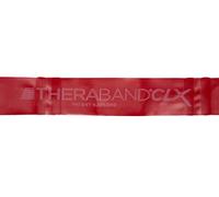 Theraband Bande élastique d'exercice CLX avec boucles consécutives, Bande professionnelle sans latex pour la kinésithérapie, 2,5 m prédécoupés, 11 boucles, Rouge, résistance de 1.7 kg à l'étirement