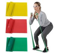 Theraband Resistance Bands Set, Resistance Bands for Excercise, Physical Therapy, Work-Outs/Gym, Strenght Train at Home, Colour Coded by Resistance
