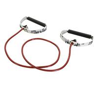 THERABAND Tube de résistance Professionnel en Latex avec poignées Souples pour Exercice, physiothérapie, Pilates inférieurs, entraînements à Domicile et rééducation, Rouge