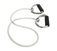 THERABAND Tube de résistance Professionnel en Latex avec poignées Souples pour Exercice, physiothérapie, Pilates inférieurs, entraînements à Domicile et rééducation, argenté