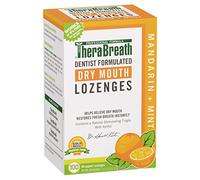 TheraBreath Dentist Recommended Dry Mouth Lozenges, Sugar Free, Mandarin Mint Flavor, 100 Count by TheraBreath