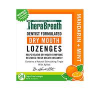 TheraBreath Dentist Recommended Dry Mouth Lozenges, Sugar Free, Mandarin Mint Flavor, 24 Count by Dr. Harold Katz
