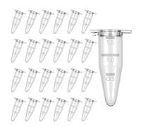 Theracaso Lot de 100 flacons de réaction 1,5 ml - Tubes de centrifugeuse - Capsules en tissu étanches et étanches - Tubes d'échantillons pour laboratoire, échantillons, granules et recherche - Poudre