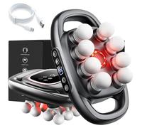 TheraGlow Massager, Lumora Massager - 16 Head Massage Gun Deep Tissue with 30 Intensities Levels & 9 Modes for Full Body Muscle Pain Relief, Relieves Tension and Stiffness in 5 Minutes (8Black)