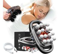 TheraGlow Massager, Lumora Massager - 16 Head Massage Gun Deep Tissue with 30 Levels & 9 Modes for Legs/Arms/Waist/Back/Buttocks, Relieves Tension and Stiffness in 5 Minutes (16Black)