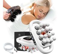 TheraGlow Massager, Lumora Massager - 16 Head Massage Gun Deep Tissue with 30 Levels & 9 Modes for Legs/Arms/Waist/Back/Buttocks, Relieves Tension and Stiffness in 5 Minutes (16White)