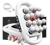 TheraGlow Massager, Lumora Massager - Relieves Tension and Stiffness in 5 Minutes, 16 Head Massage Gun Deep Tissue with 30 Intensities Levels & 9 Modes for Full Body Muscle Pain Relief (16White)