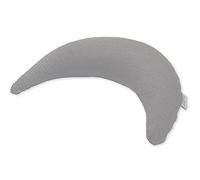 Theraline Bamboo lune avec housse en viscose de bambou et coton bio, coussin d'allaitement, coussin de soutien abdominal, coussin de voyage, mélangé gris moyen