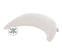 Theraline Bambou lune avec housse en viscose de bambou et coton biologique, coussin d'allaitement, coussin de soutien abdominal, coussin de voyage, gris galet