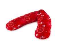 Theraline Coussin d'allaitement et de positionnement avec housse de protection - Rouge