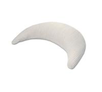 Theraline Lune en mousseline avec housse, coussin d'allaitement, coussin de soutien du ventre, coussin douillet, coussin de voyage (beige sable)
