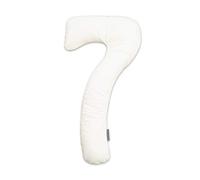 Theraline my7 Bamboo Collection Housse de rechange pour coussin de positionnement latéral en viscose de bambou fine + coton bio Blanc nuage