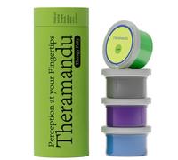 theramandu Lot de 4 kits de mastic thérapeutique (85 g chacun) - Mastic à main pour enfants et adultes, soulagement du stress sensoriel et renforcement musculaire de la main, 4 résistances différentes