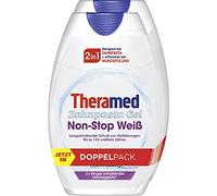 Theramed Lot de 2 dentifrices non stop blancs 2 en 1-150 ml