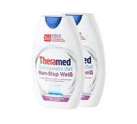 Theramed Lot de 2 protège-dents anti-bactériens Non-Stop White 2 en 1