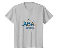 Thérapeute ABA : autonomiser Les Professionnels du Soutien à l'Autisme T-Shirt, Enfant, Argent, 8 Ans