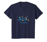 Thérapeute ABA : autonomiser Les Professionnels du Soutien à l'Autisme T-Shirt, Enfant, Bleu Marine, 10 Ans