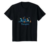 Thérapeute ABA : autonomiser Les Professionnels du Soutien à l'Autisme T-Shirt, Enfant, Noir, 2 Ans