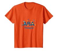 Thérapeute ABA : autonomiser Les Professionnels du Soutien à l'Autisme T-Shirt, Enfant, Orange, 8 Ans