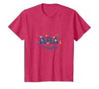 Thérapeute ABA : autonomiser Les Professionnels du Soutien à l'Autisme T-Shirt, Enfant, Rouge chiné, 10 Ans