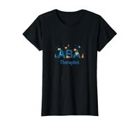 Thérapeute ABA : autonomiser Les Professionnels du Soutien à l'Autisme T-Shirt, Femme, Noir, XS